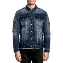 Двусторонняя куртка Affliction Nomad Jacket Trilogy Wash s темно-синий