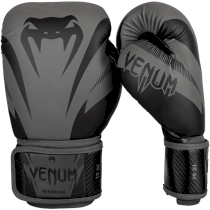 Детские перчатки Venum Impact Grey/Black 8унц. черный