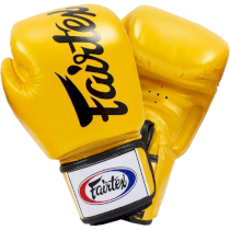 Боксерские перчатки Fairtex BGV19 Tight Fit Deluxe Yellow 14унц. желтый