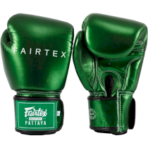 Боксерские перчатки Fairtex BGV22 Metallic Green 16унц. зеленый