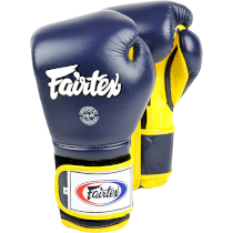 Боксерские перчатки Fairtex BGV9 Mexican Style Blue/Yellow 18унц. синий