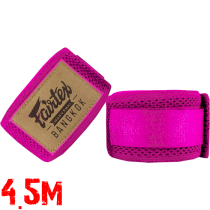 Эластичные боксерские бинты Fairtex HW4 Pink 4.5м