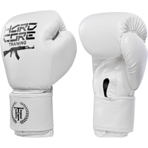 Боксерские перчатки Hardcore Training AK PU White 14унц. белый