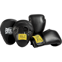 Набор для бокса Everlast 1910 PU Black черный