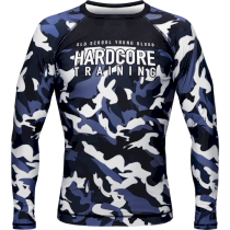 Рашгард Hardcore Training Blue Camo LS xxl синий