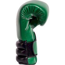 Боксерские перчатки Hardcore Training GRT1 Boxing Gloves Green/Black/Yellow 14унц. зеленый