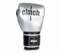Боксерские перчатки Clinch Punch 2.0 серебристо-черные 16унц. 