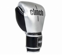 Боксерские перчатки Clinch Punch 2.0 серебристо-черные 14унц. 