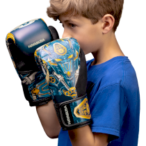 Детские боксерские перчатки Hayabusa S4 Blue Robot 8унц. синий