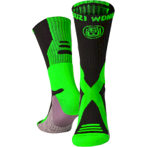 Носки Suzi Wong X-Sole Boxing Socks Black/Flo Green зеленый