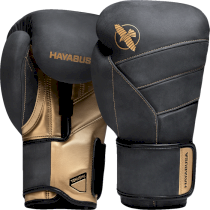 Боксерские перчатки Hayabusa T3 LX Obsidian/Gold 16унц. золотой