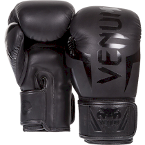 Детские боксерские перчатки Venum Elite Black 8унц. черный