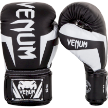 Перчатки Venum Elite Black/White 12унц. черный