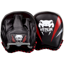 Тренерские скоростные лапы Venum Elite Mini Focus Mitts Black красный