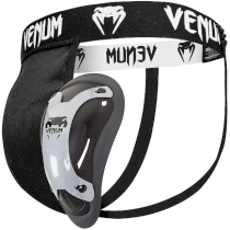 Защита паха Venum Competitor Groin Guard & Support Silver Series черный m