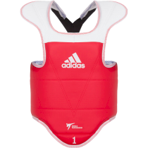 Двухсторонняя защита корпуса Adidas Adult Body Protector Reversible WT сине-красная l красный