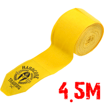 Боксерские бинты Hardcore Training Helmet Yellow/Black 4.5 м желтый