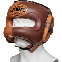 Бамперный шлем Leaders Heritage BR/BG 1/2 коричневый l/xl