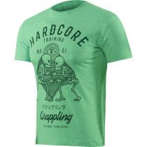 Футболка Hardcore Training No-Gi Grappling Neon Green Melange XXXXL неоновый