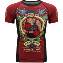 Рашгард Hardcore Training Old Tattoo 2 SS xxxxl бордовый