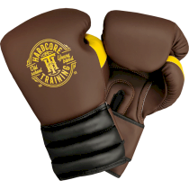 Боксерские перчатки Hardcore Training GRT1 Boxing Gloves Brown/Black/Yellow 10унц. коричневый