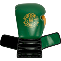 Боксерские перчатки Hardcore Training GRT1 Boxing Gloves Green/Black/Yellow 10унц. зеленый