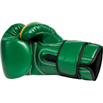 Боксерские перчатки Hardcore Training GRT1 Boxing Gloves Green/Black/Yellow 10унц. зеленый