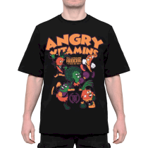 Футболка Hardcore Training Angry Vitamins Black Oversized Fit 3.0 xl 