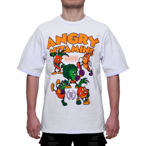 Футболка Hardcore Training Angry Vitamins White Oversized Fit 3.0 xl 