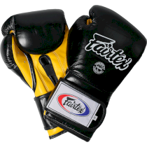 Боксерские перчатки Fairtex BGV9 Mexican Style Black/Yellow 12 унц. желтый