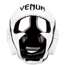 Боксерский шлем Venum Elite White/Black Taille Unique черный one size