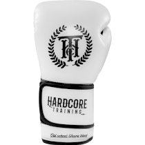 Боксерские перчатки Hardcore Training Revolution White/Black PU 10унц. черный