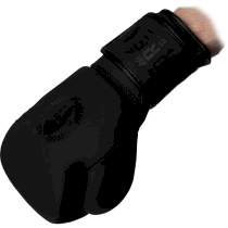 Боксерские перчатки Hardcore Training Helmet PU Black/Black 16унц. черный