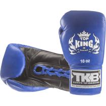 Перчатки боксерские Top King Boxing Pro Blue/Black 10унц. синий