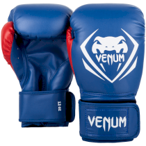 Боксерские перчатки Venum Contender Blue/White-Red 12 унц. синий