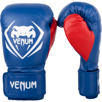 Боксерские перчатки Venum Contender Blue/White-Red 12 унц. синий