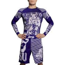 Рашгард Jitsu Gentle & Strong Navy S фиолетовый