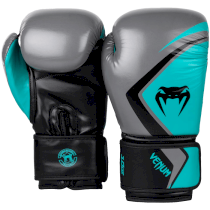 Боксерские перчатки Venum Contender 2.0 Grey/Turquoise-Black