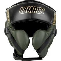 Боксерский шлем Venum Proboxing Cheek Headgear Linares Edition Khaki/Black/Gold зеленый M