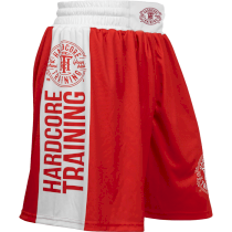 Боксёрские шорты Hardcore Training Red/White XL красный