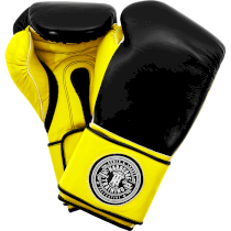 Боксерские перчатки Hardcore Training Mexican Style Boxing Gloves Black/Yellow 14 унц. желтый