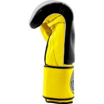 Боксерские перчатки Hardcore Training Mexican Style Boxing Gloves Black/Yellow 14 унц. желтый