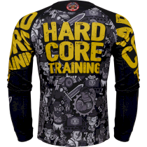 Тренировочный лонгслив Hardcore Training Doodles xxxxl желтый