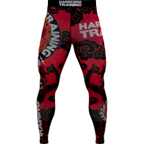 Компрессионные штаны Hardcore Training Raijin Black/Red s красный