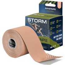 Водостойкий кинезио тейп RaveTape Storm 5см*5м Beige