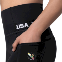 Женские леггинсы Hayabusa High Rise 3/4 Leggings Black m черный