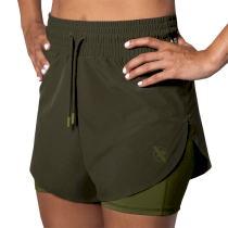 Женские шорты Hayabusa Mid Rise Layered Shorts m оливковый