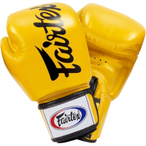 Боксерские перчатки Fairtex BGV19 Tight Fit Deluxe Yellow 16унц. желтый