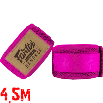 Эластичные боксерские бинты Fairtex HW4 Pink 4.5м черный