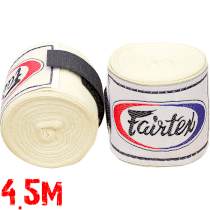 Боксерские бинты Fairtex White 4.5м бежевый